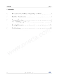 TS9511IYLT Datasheet Pagina 2