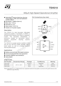 TSH310ID Datasheet Copertura