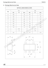 TSH310ID Datasheet Page 17