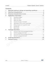 TSV6390AILT Datasheet Page 2