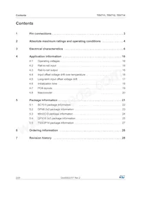 TSV714IPT Datasheet Pagina 2