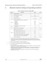 TSV714IPT Datasheet Pagina 4