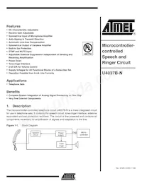 U4037B-NFLY Datasheet Copertura