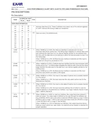 XR16M2651IM48TR-F Datasheet Pagina 3