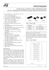 74VCX1632245LBR Datenblatt Cover