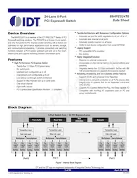 89HPES24T61ZCBXG8 Datasheet Cover