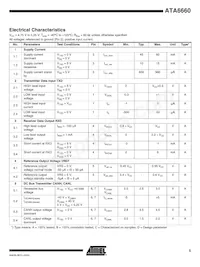 ATA6660-TAQY 19 Datasheet Pagina 5