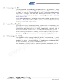 ATA6662-TAQY 19 Datasheet Pagina 4