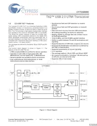 CY7C68000-56LFXCT Datasheet Cover