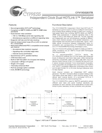 CYV15G0203TB-BGC Datasheet Copertura