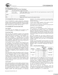 CYV15G0403TB-BGC Datasheet Pagina 9