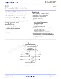 ICL232MJE Datasheet Copertura