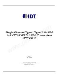 IDT5V5216PGGI8 Copertura