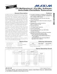 MAX13170ECAI+T Datasheet Cover