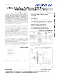 MAX13342EEBC+T Datasheet Cover