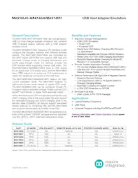 MAX14641ETA+TGH7 Datasheet Copertura