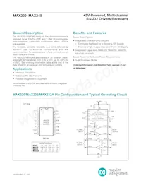 MAX244CQH+DG002 Datasheet Cover