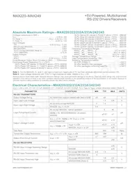 MAX244CQH+DG002 Datasheet Page 2