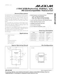 MAX3314EEKA#TG16 Datasheet Copertura