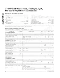 MAX3314EEKA#TG16 Datasheet Pagina 2