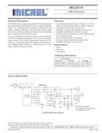 MIC2551ABTS-TR Datasheet Cover