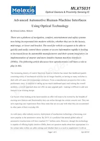 MLX75031RLQ-AAA-000-SP Datasheet Copertura