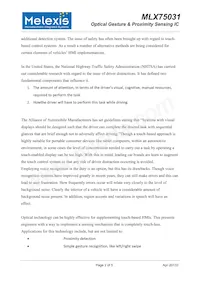 MLX75031RLQ-AAA-000-SP Datasheet Pagina 2
