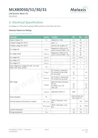 MLX80051KLW-BAA-000-TU Datasheet Page 5