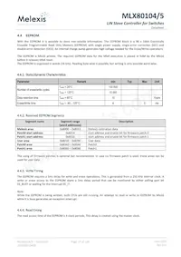 MLX80105KLQ-EAA-000-TU Datenblatt Seite 17