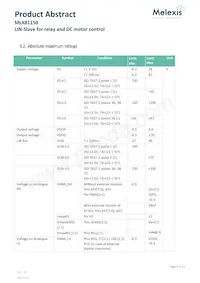 MLX81150LLW-DAA-000-SP Datasheet Pagina 9