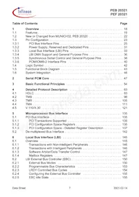 PEB20321H-V22 Datasheet Pagina 7