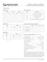 PI90LV031AW Datasheet Page 2