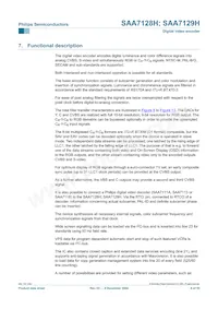 SAA7129H/V1 Datasheet Pagina 6