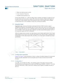 SAA7129H/V1 Datasheet Pagina 7