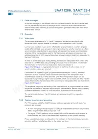 SAA7129H/V1 Datasheet Pagina 10