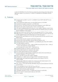 TDA19977AHV/15 Datasheet Pagina 2