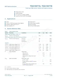 TDA19977AHV/15 Datasheet Pagina 3