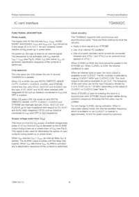 TDA8002CT/C/C1 Datasheet Page 8