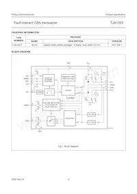 TJA1053T/N1 Datasheet Pagina 3