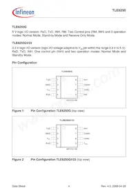 TLE6250PG數據表 頁面 4