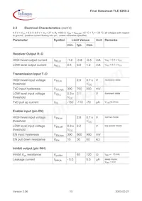 TLE62592GXUMA1 Datenblatt Seite 10