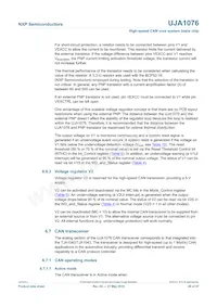 UJA1076TW/3V3/WD:1 Datasheet Pagina 20