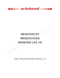 W83627EHG-UB5885009AH-H VERSION Datasheet Copertura