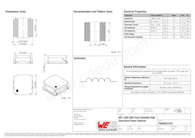 74405031015 Datasheet Cover