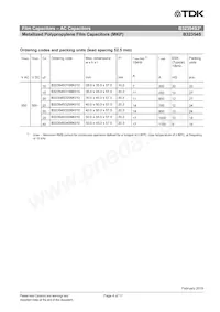 B32354S3406K010 Datasheet Pagina 4