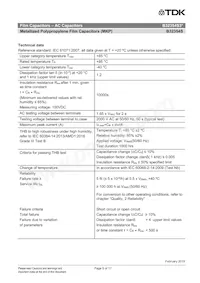 B32354S3406K010 Datasheet Pagina 5