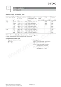 B32916A3475K000 Datasheet Pagina 6