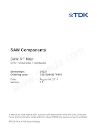 B39162B4327P810 Datasheet Pagina 3