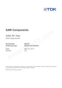 B39871B3725U410 Datasheet Page 3