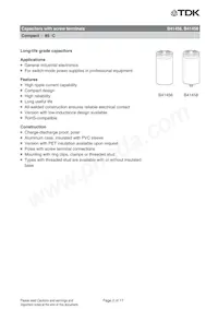 B41458B8150M003 Datasheet Page 2